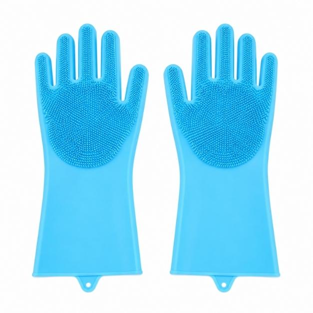 Peine guante silicona largo
