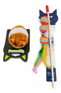 Kit Juguetes Para Gato Vara Y Ratón A Cuerda